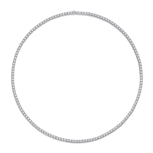Classic Moissanite Tennis Necklace Chain - La Pretti