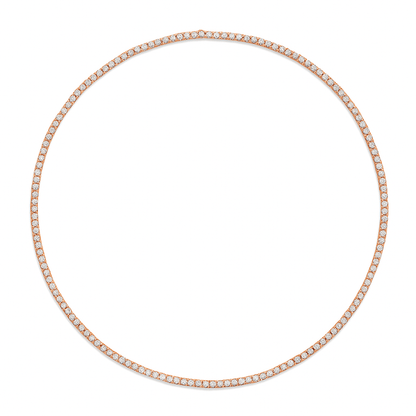 Classic Moissanite Tennis Necklace Chain - La Pretti