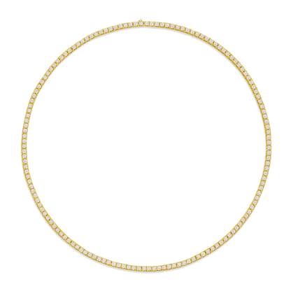 Classic Moissanite Tennis Necklace Chain - La Pretti