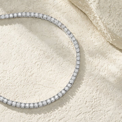 Classic Moissanite Tennis Necklace Chain - La Pretti